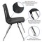 Flash Furniture 60 W, 60 L, 30.25 H, Chrome, Laminate, Particleboard, Plastic, Steel XU-GRP-16CH-A60-HCIRC-GY-T-A-GG - alternate 3